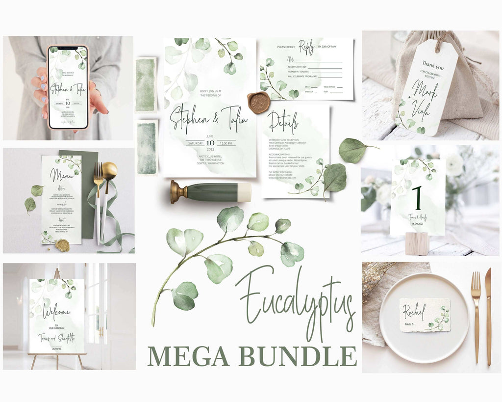 LPE0077 Wedding MEGA Bundle of Editable Printables