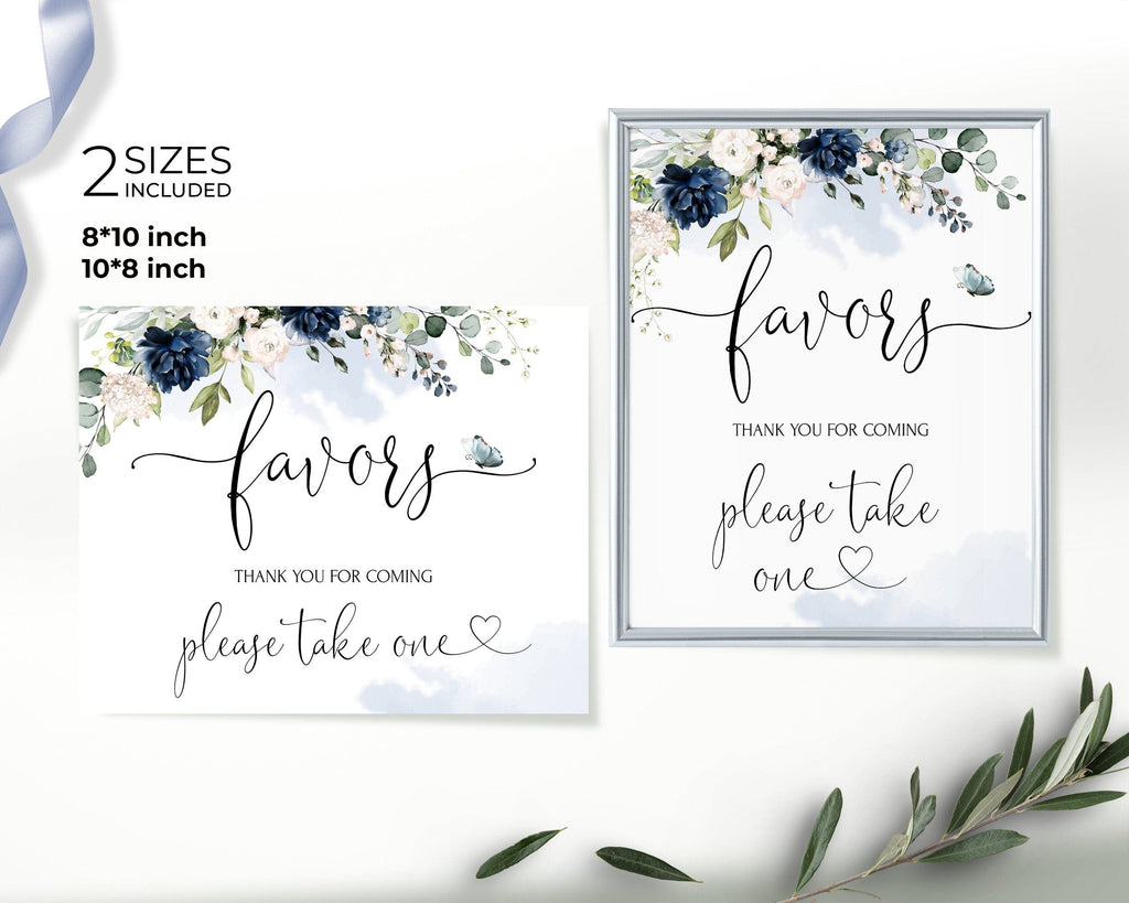 Two floral-themed signs with text on a white background