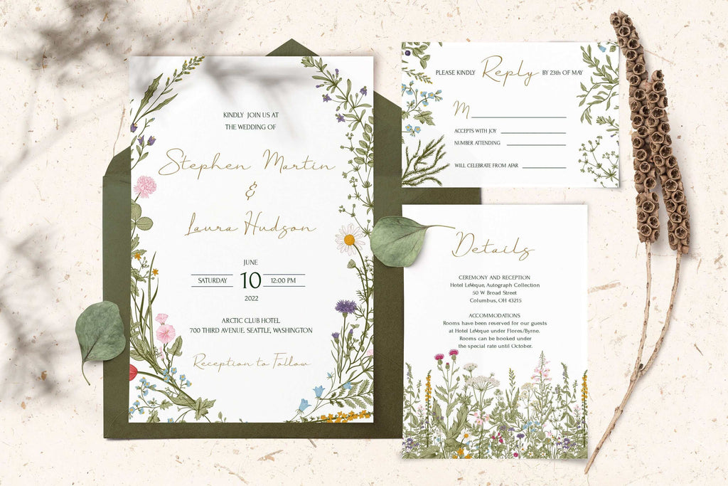 LPE0097 Rustic Earthy Wedding Stationery | MEGA Bundle of Editable Printables