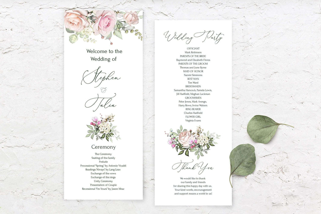 LPE0200 Wedding Invitation Suite | Editable Templates | Blush Pink DIY Wedding