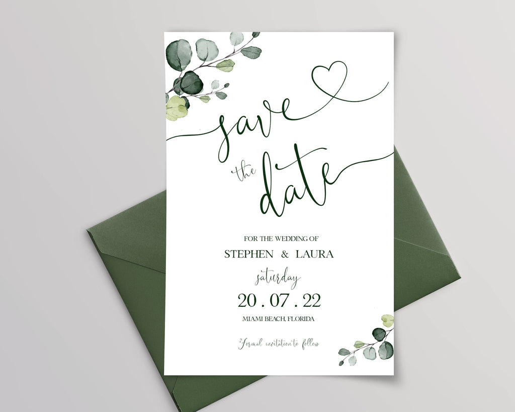 LPE0378 Save The Date Editable DIY Printable, INSTANT Download